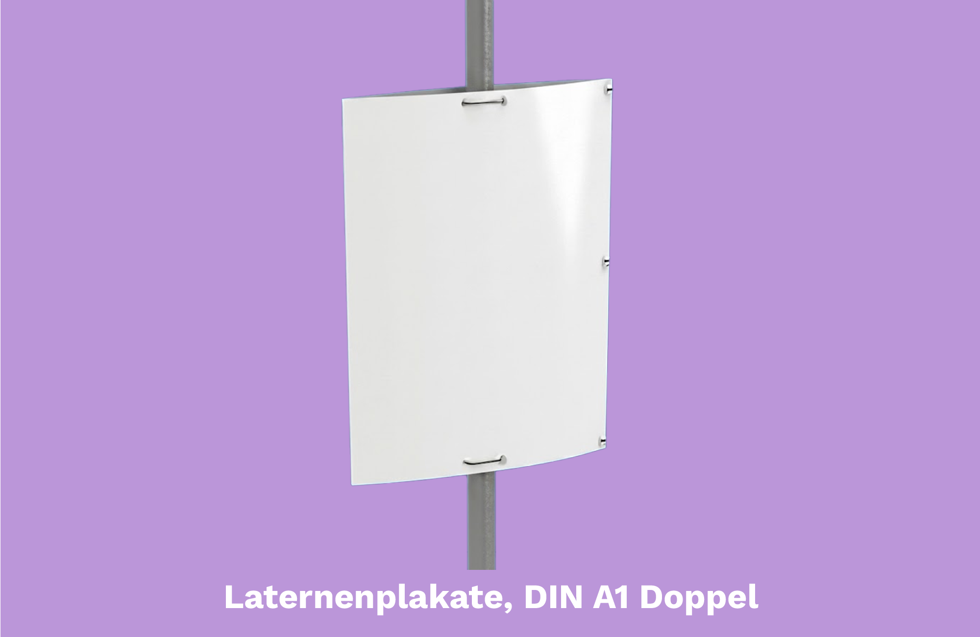 Laternenplakate, DIN A1 Doppel